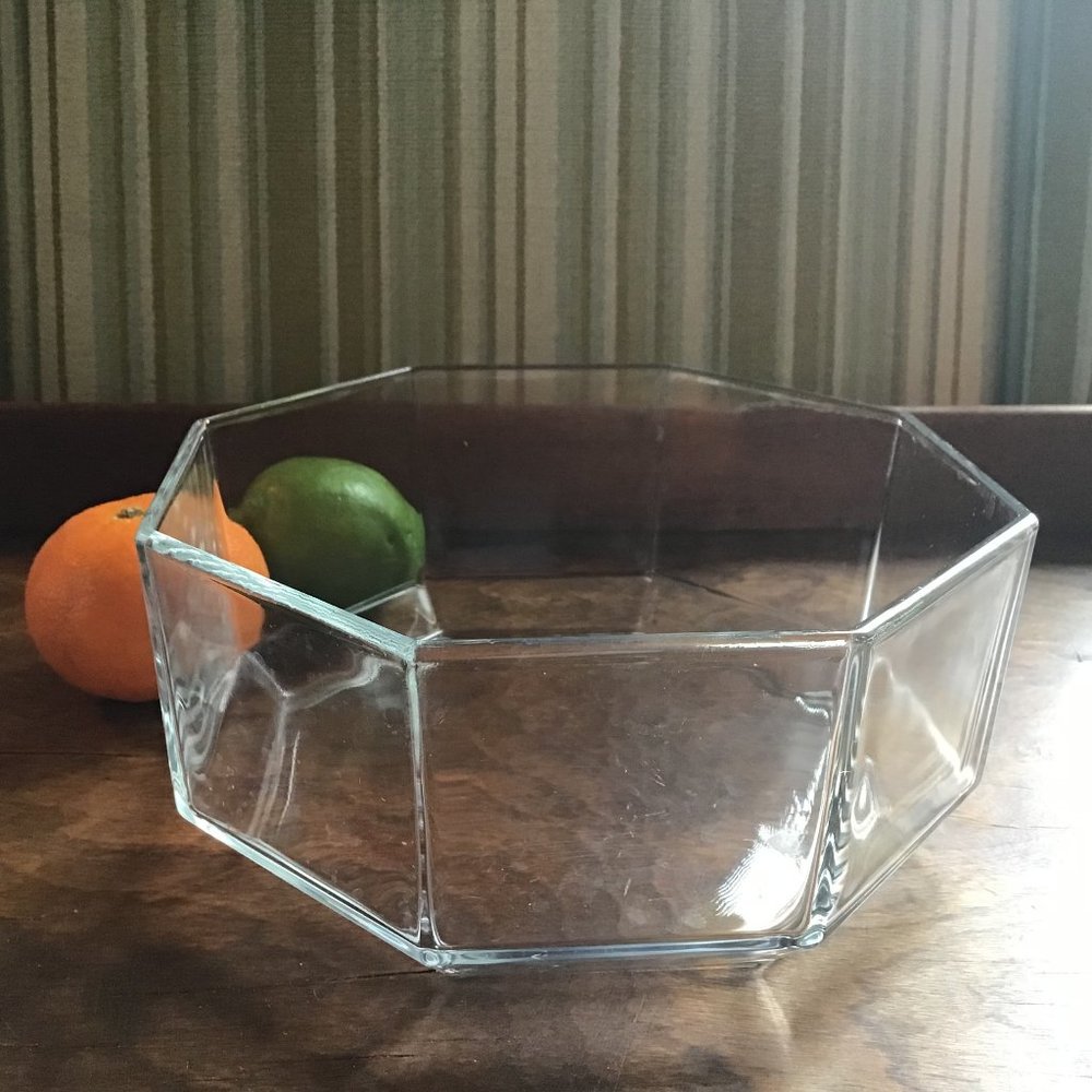 Arcoroc Octime French Clear Glass Octagon Bowl